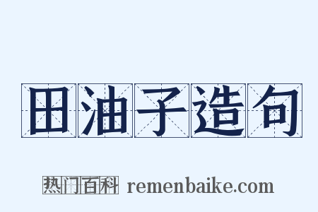 田油子造句是什么意思的图片